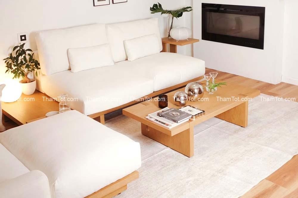 Cách phối thảm trang trí với sofa giúp phòng khách sang trọng hơn