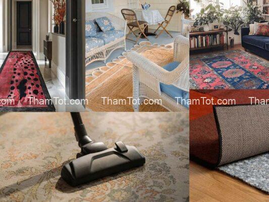 Cách vệ sinh và bảo quản thảm trang trí đúng cách