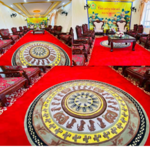 Thảm khánh tiết hoa văn trung tâm cao cấp