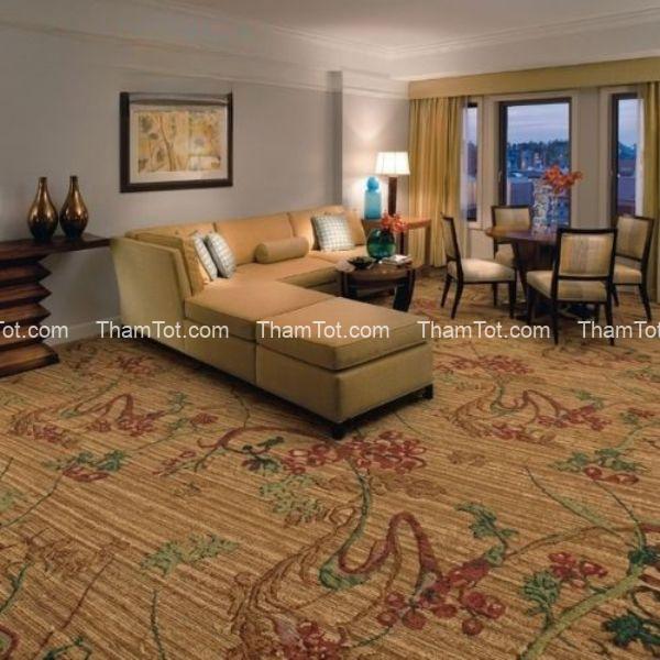 Thảm Axminster PA20 màu nâu cổ điển