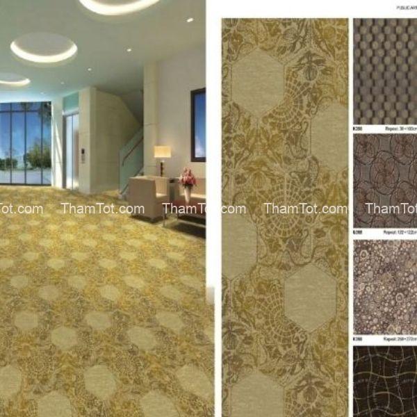 Mẫu thảm Axminster màu vàng nhạt