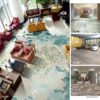 Thảm trải sàn họa tiết nhiều màu