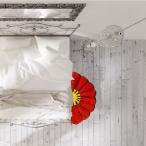 Thảm chùi chân chỉ xù hình quạt