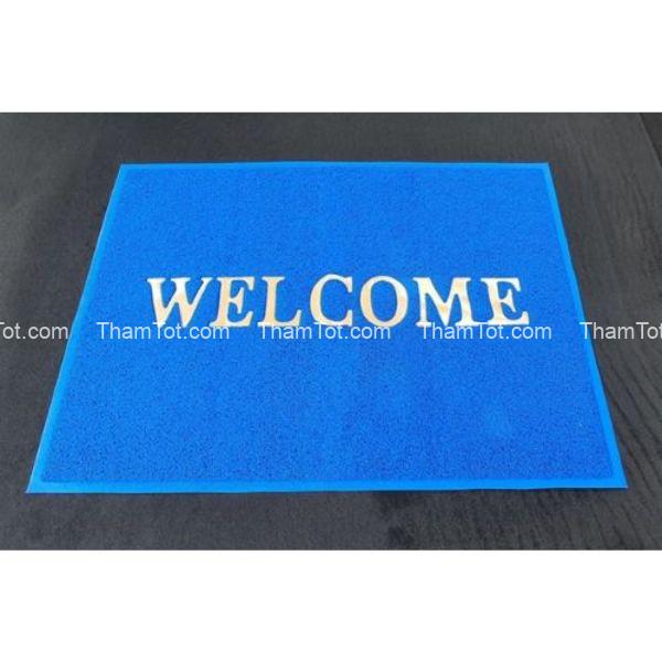 tham-chui-chan-welcome-2 Thảm chùi chân WELCOME màu xanh