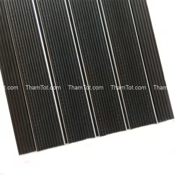 thảm nhôm lõm có đệm cao su