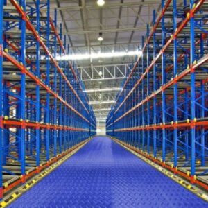 Thảm nhựa chống trơn trượt xanh biển