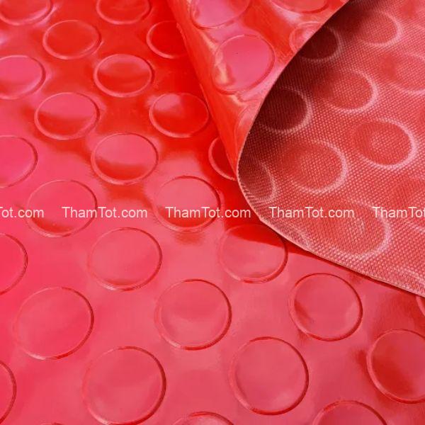tham-nhua-dong-tien-pvc-4 Thảm nhựa đồng màu đỏ