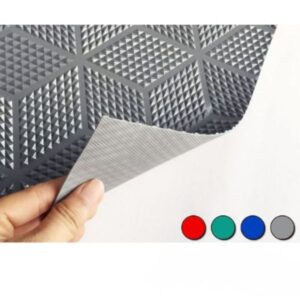 thảm nhựa họa tiết kim cương màu sắc
