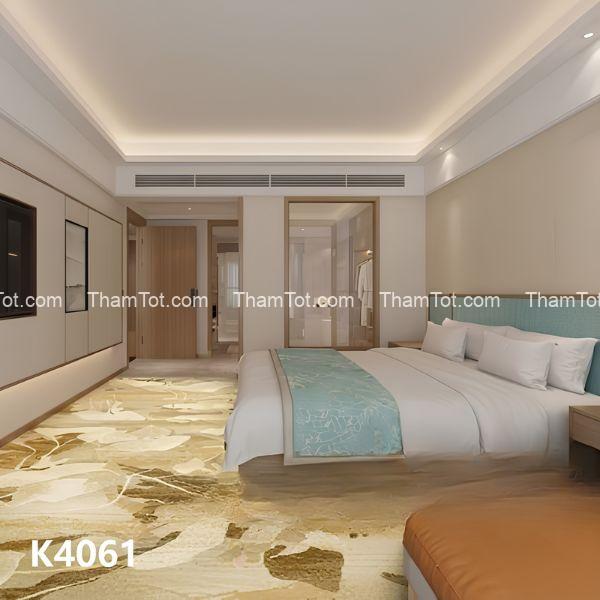thảm trải sàn nylon in cho khách sạn họa tiết nghệ thuật