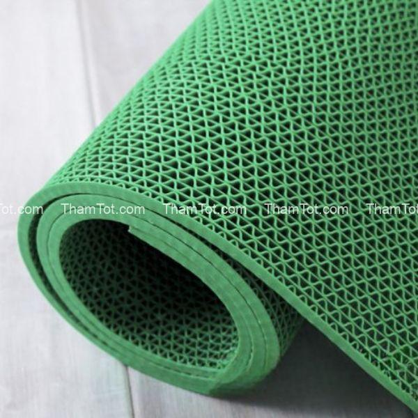 Thảm trải sàn nhựa lưới xanh