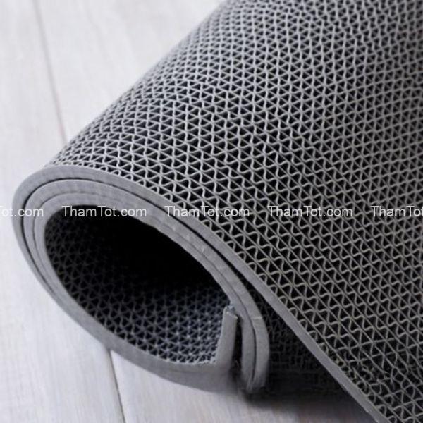 Thảm trải sàn nhựa lưới xám