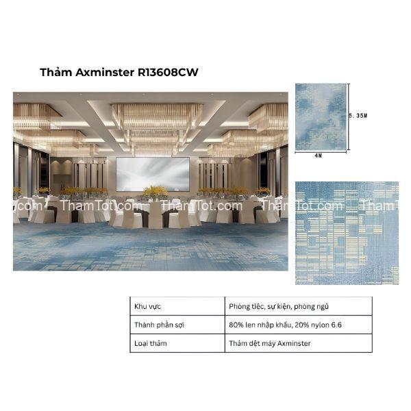 Thảm Axminster R13608CW cho nhà hàng