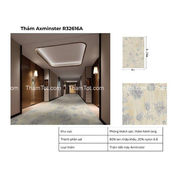 Thông số kỹ thuật thảm Axminster R32616A