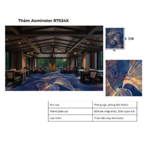 Thảm Axminster R7534X khách sạn