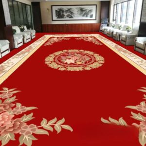 Thảm len đỏ sang trọng