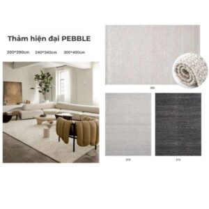 Ưu điểm của thảm hiện đại PEBBLE