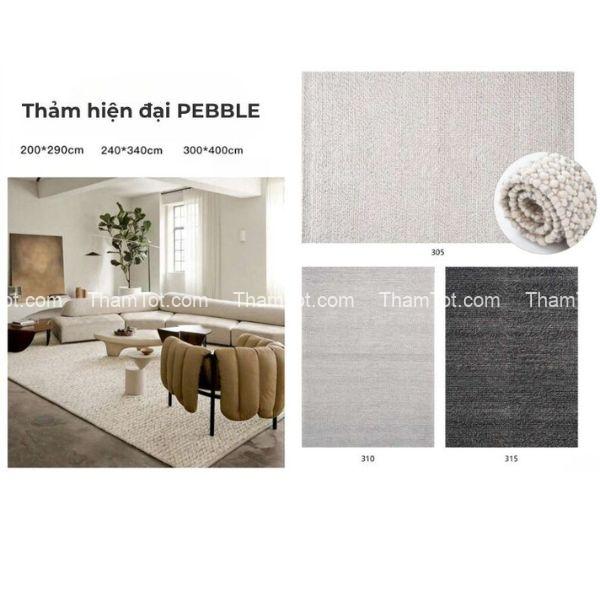 Ưu điểm của thảm hiện đại PEBBLE