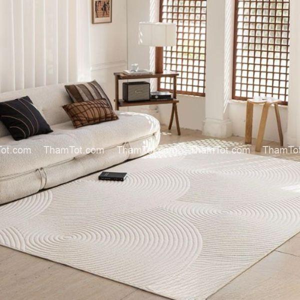 Họa tiết nổi tạo điểm nhấn trên nền trung tính